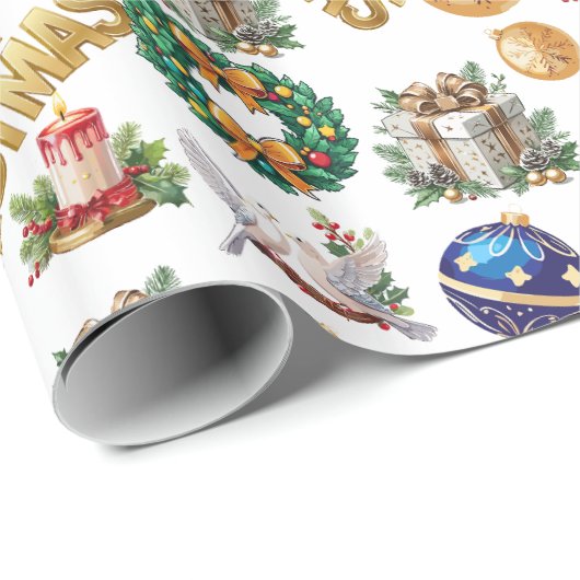 76,2 cm x 1,8288 m Inpakpapier, Glanzend inpakpapi Cadeaupapier (Rol Hoek)