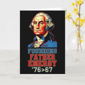 76 67 George Washington Grondlegger Geschiedenis F Kaart (Gele Bloem)