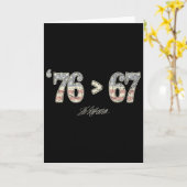 76 67 Thomas Jefferson Zes Zeven 6 7 Meme Gen Alph Kaart (Gele Bloem)