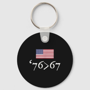 76 67 Us Vlag Zesenzeventig Zesenzeventig 6 7 Wisk Sleutelhanger