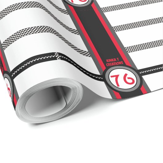 '76 Checker Cadeaupapier (Rol Hoek)