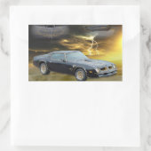 76 FireChicken Tribute Design Toolbox Rechthoekige Sticker (Tas)