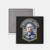 76 Groter Dan 67 George Washington Geschiedenis Pr Magneet (Voorkant / Achterkant)