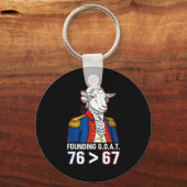 76 Groter Dan 67 George Washington Geschiedenis Pr Sleutelhanger (Voorkant)