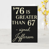 76 Groter Dan 67 Thomas Jefferson Geschiedenis Leu Kaart (Gele Bloem)