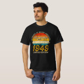 76 jaar oud 1949 Retro Geweldige 76ste verjaardags T-shirt (Voorkant volledig)