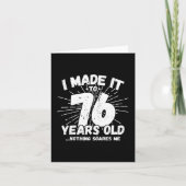 76 Jaar Oud Sarcastisch Meme Grappige 76e Verjaard Kaart (Voorkant)