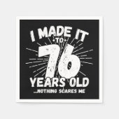 76 Jaar Oud Sarcastisch Meme Grappige 76e Verjaard Servet (Voorkant)
