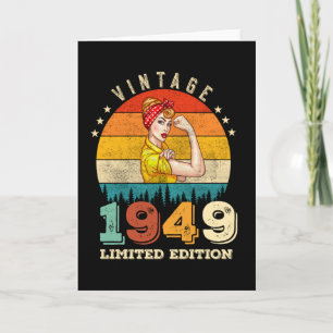 76 jaar oude Bday 1949 Vintage 76ste Verjaardag Vr Kaart