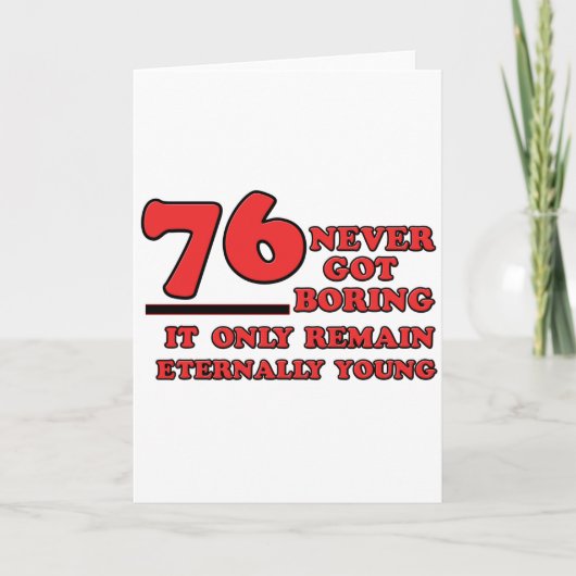 76 jaar oude design kaart (Voorkant)