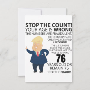 76 jaar Trump Happy Birthday Cadeau Funny