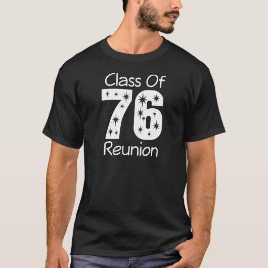 76-klasse reünie t-shirt (Voorkant)