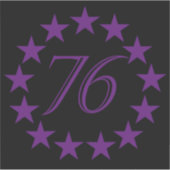 76 Purple Editie Sticker (Voorkant)