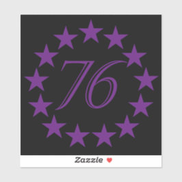 76 Purple Editie Sticker