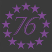 76 Purple Edition Sticker (Voorkant)