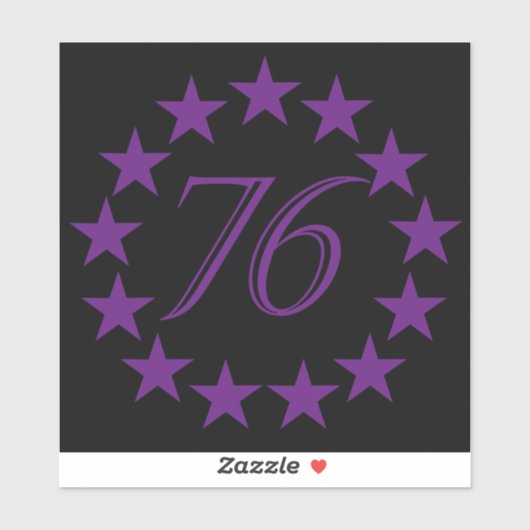 76 Purple Edition Sticker (Vel)