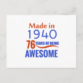 76 verjaardagsontwerp briefkaart (Voorkant)