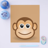 76-vrij-Cute-Cartoon-aap-Clipart-Illustratie Flyer (Enkel)