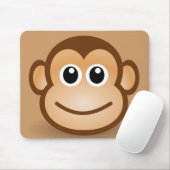 76-vrij-Cute-Cartoon-aap-Clipart-Illustratie Muismat (Met muis)