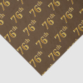 76e (76e) gebeurtenis bruin, Faux Gold Tissuepapier (Detail)