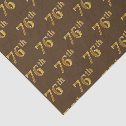 76e (76e) gebeurtenis bruin, Faux Gold Tissuepapier (Detail)