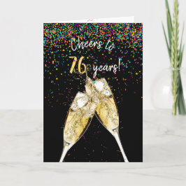 76e Jubileum Champagne Toast Kaart
