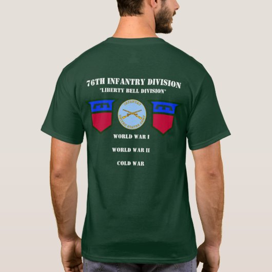 76e T-shirt infanteriedivisie (Achterkant)