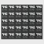 76e verjaardag: Art Deco Geïnspireerde look "76" e Cadeaupapier (Vlak)