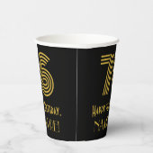 76e verjaardag: Art Deco geïnspireerde look “76” & Papieren Bekers (Rechts)