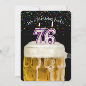 76e verjaardag Bierfeest Kaart (Voorkant)