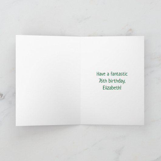 76e verjaardag: Fun Graffiti-geïnspireerde regenbo Kaart (Binnen)