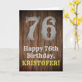 76e verjaardag: Land Westerne Geïnspireerd Kijk, n Kaart (Gele Bloem)