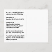 76e verjaardag - Leuk vuurwerk, Rainbow Look "76" Briefkaart (Achterkant)