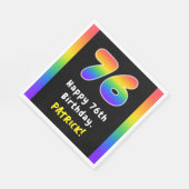 76e verjaardag: Regenboogspectrum # 76, Aangepaste Servet (Hoek)