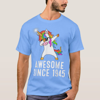 76e verjaardag , unicorn dab , Geweldige sinds 194 T-shirt