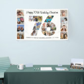 76e verjaardagsfeest Nummer 76 Fotocollage Spandoek (Beurs)