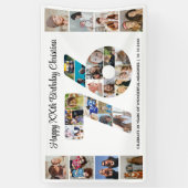 76e verjaardagsfeest Nummer 76 Fotocollage Spandoek (Verticaal)