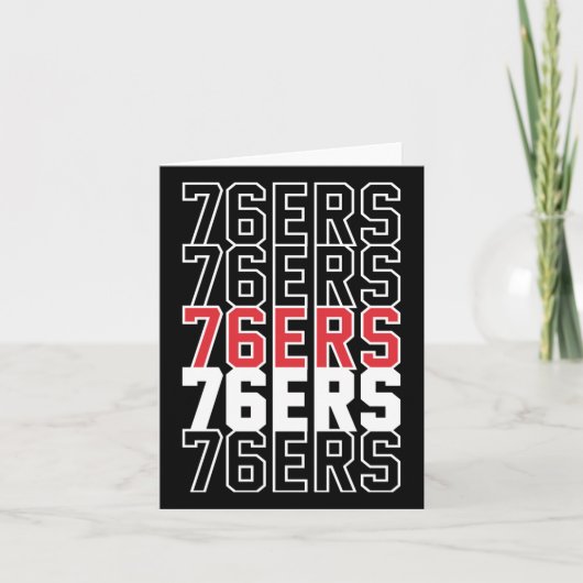76ers  kaart (Voorkant)