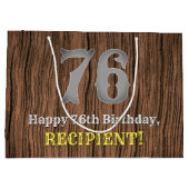 76ste verjaardag: Country Western geïnspireerd uit Groot Cadeauzakje (Achterkant)