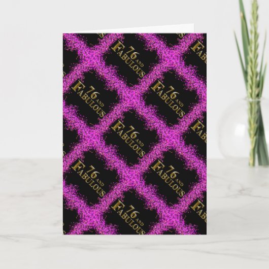 76th Birthday Kaart (Voorkant)