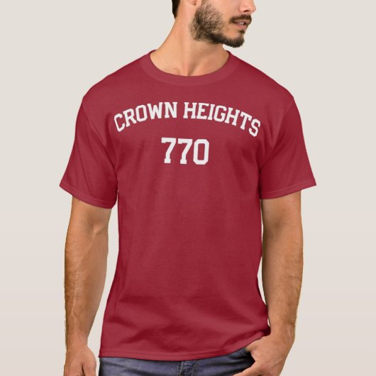 770 Crown Heights Brooklyn Jewish Hebrew New T-shirt (Voorkant)