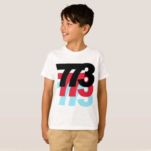 773 Gebiedscode T-shirt (Voorkant volledig)