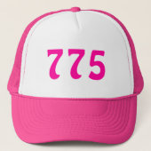 775 Netnummer Neon Pink Trucker Pet (Voorkant)
