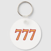 777 Angel Number Luck Sleutelhanger (Voorkant)