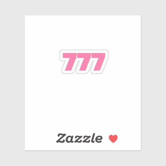 777 Angel-nummers Sticker (Vel)