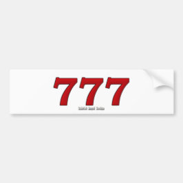 777 BUMPERSTICKER