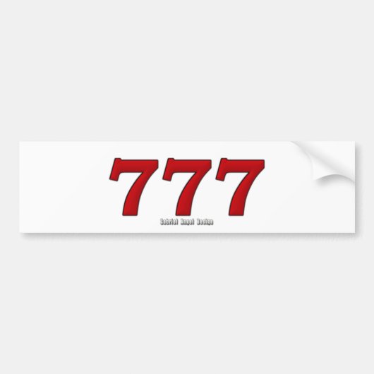 777 BUMPERSTICKER (Voorkant)