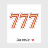 777 Engel Nummer Geluk Sticker (Vel)