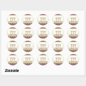 777 Geluk in de liefde Ronde Sticker (Vel)