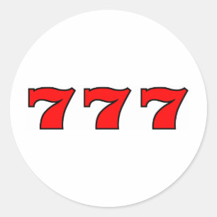 777 RONDE STICKER